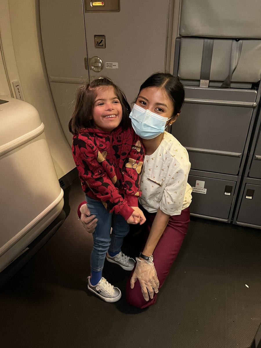 rey_patel's tweet photo. @qatarairways massive thank you to the crew and staff on the airport for making my daughter journey memorable . This was her first journey after the stroke and brain surgery and I was anxious but staff at Manchester airport and crew in the plane make it all comfortable https://t.co/7CgaO1dmEC