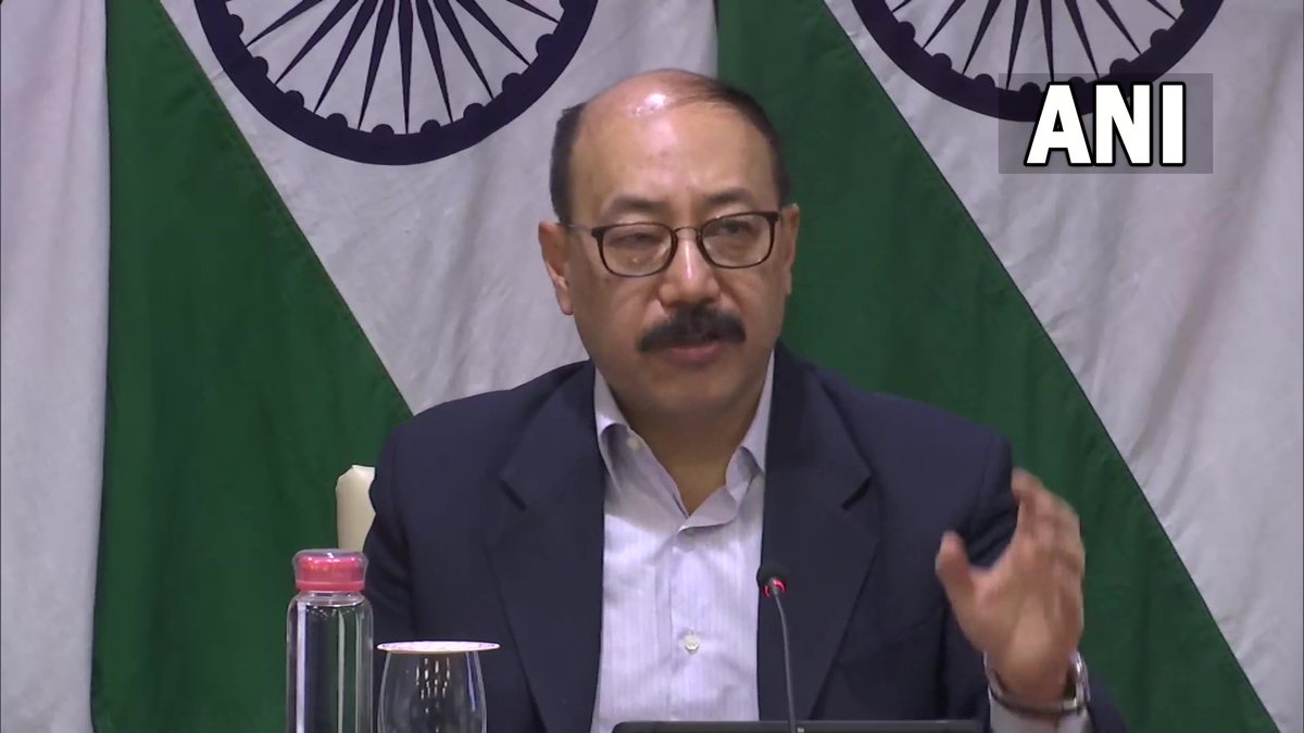 ANI's tweet photo. The Government of India has launched 'multi-pronged' Operation Ganga to evacuate our citizens stranded in Ukraine. This evacuation process will be at government cost: Foreign Secretary Harsh V Shringla https://t.co/fJRwv2Wqfg