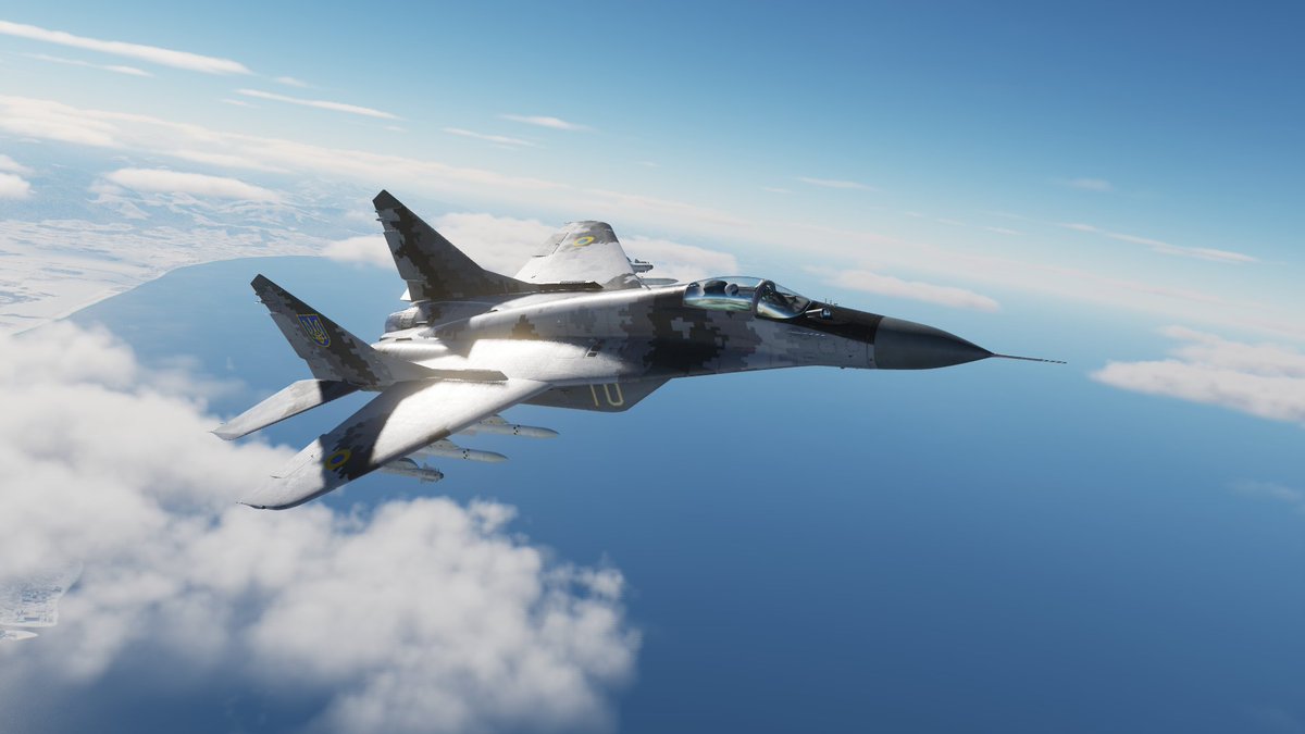 katyusha_168's tweet photo. 久々にMiG-29Sでフライト。
ウクライナの迷彩はやはり格好良いよねって。
#DCS_World
#Flight_Simulator https://t.co/RplsXRilvY