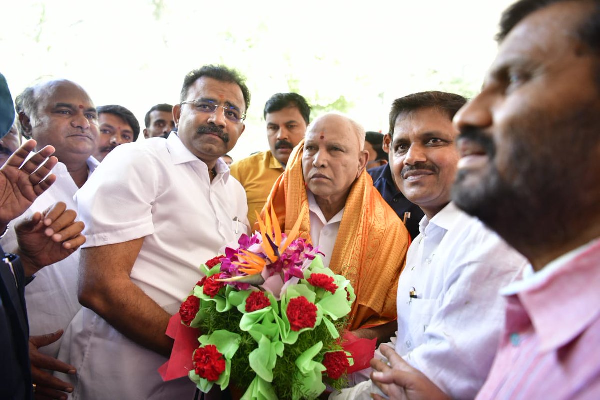 sompatilbjp's tweet photo. Facilitated ex CM Sri BSY on the eve of his Birthday https://t.co/jAvygP0M9Z
