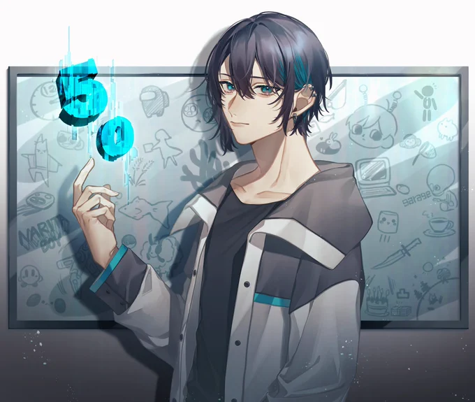50万人おめでとうございます🥳🥳🥳🥳🥳
#灰画 