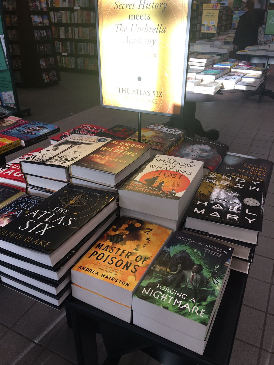 Treistan's tweet photo. Look who made the main ring! On display in the front of the Barnes &amp; Noble store in Lafayette, IN! Thank you @Reagan_OFarrell for finding #forginganightmare in the wild and thank you @BNBuzz. #books #horses #urbanfantasy #wewritetoo #angryrobotbooks #ktlit https://t.co/7htd1Ew3dL