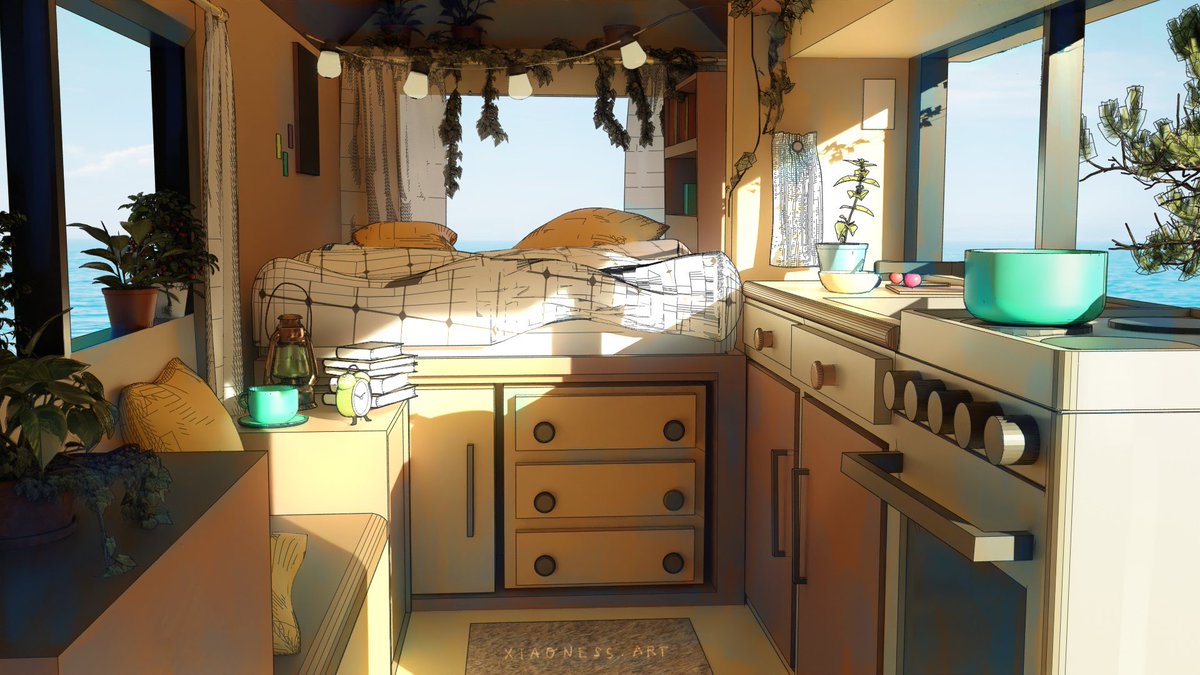 Vanlife 🚐🌱
It’s been a long time since I posted an artwork here! 
#digitalart #vandwelling #vanlife