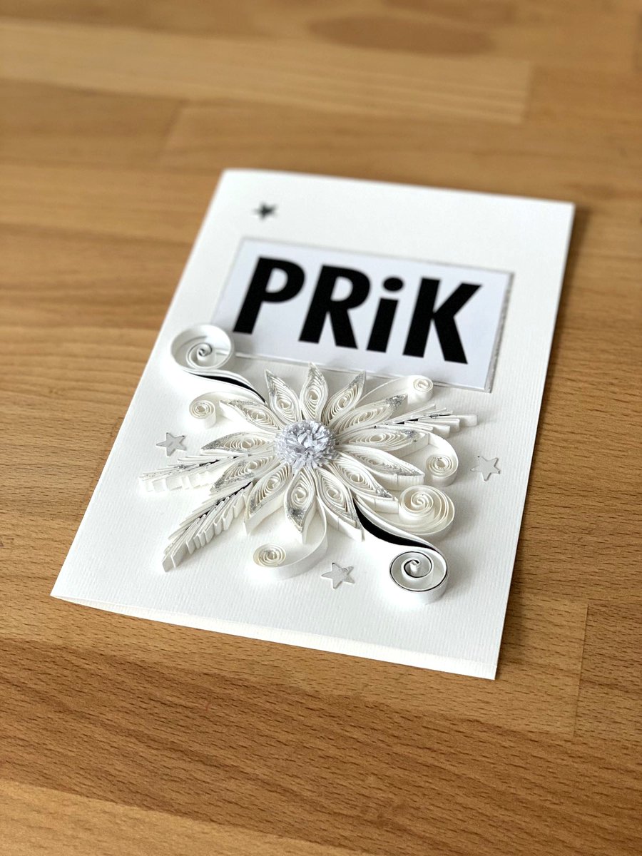 PaperMagicByJR's tweet photo. Handmade company card featuring company logo, made with #quilling technique. The card is made from #Fedrigoni Acquerello 300gsm paper and hand cutted paper stripes from #Acquerello 160gsm. #design #fedrigonitopaward #papermagicbyjr #CorporateCommunication https://t.co/1U4xLEVaOB