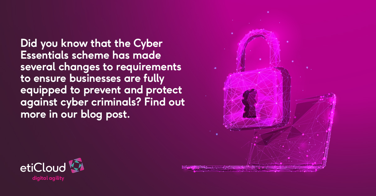 Did you know that the Cyber Essentials scheme has made several changes to requirements to ensure businesses are fully equipped to prevent and protect against cyber criminals? Find out more in our blog post everythingthatis.cloud/2022/01/25/cha…