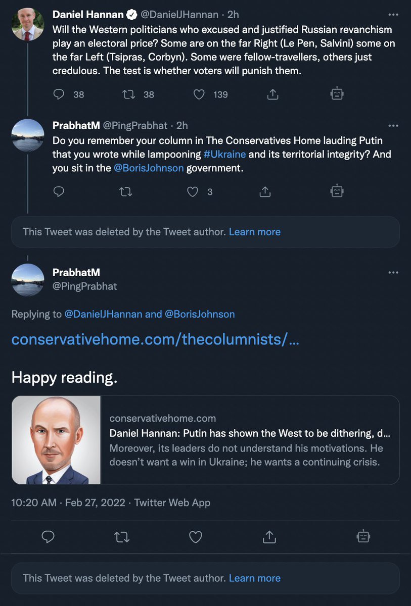 LiveFromBrexit's tweet photo. Lord Hannan of Kingsclere on Twitter - A story in 4 parts. https://t.co/5MwOtFG4sl
