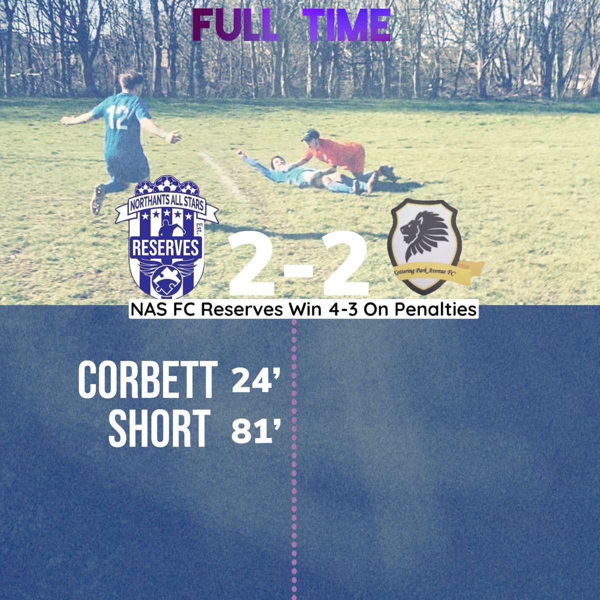 NASFCOfficial's tweet photo. FULL TIME: It’s official! The Ressies are going to the semis. The performance of a lifetime, fighting back against late winners, penalty misses and everything life could throw at them. UP THE ALL STARS https://t.co/zTQ4C5mAVV