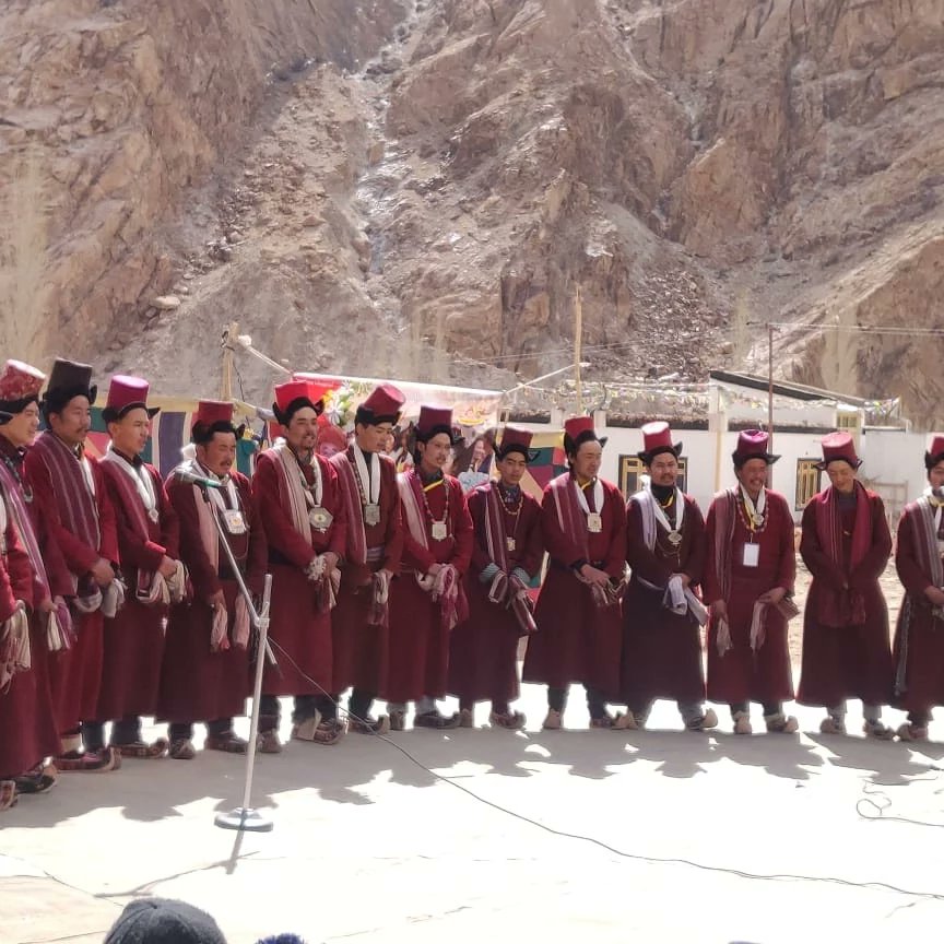 VoiceOfRong's tweet photo. On the conclusion ceremony the participants presented their learnings from the retreat at Liktse.

#RongCulture #Changthang #Education https://t.co/Llozd7ZWUK