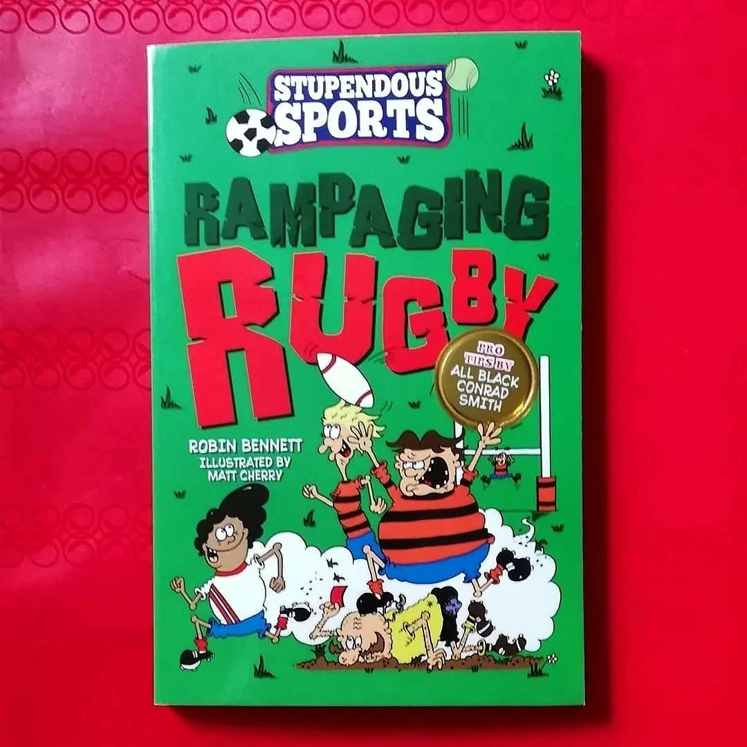 ZoeArtist's tweet photo. For young rugbyfans #SixNations #rampagingrugby #robinbennett #mattcherry 7+ @FireflyPress Fun,humorous informative horrible history style intro to rugby. Full of hilarious cartoons A brilliant book for sports fans +reluctant readers! #rugbybooksforkids
https://t.co/Rhf4iboZHb https://t.co/8jp0oCcWuk