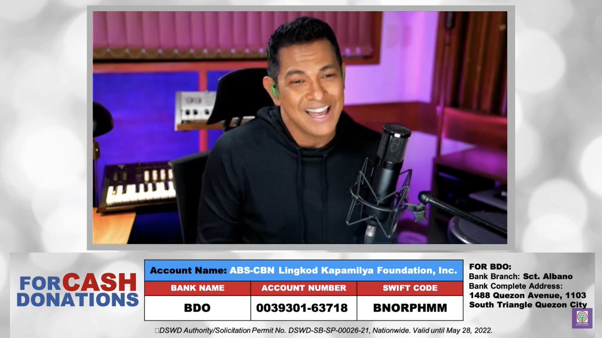 ASAPOfficial's tweet image. Drop your requests para kay GV! 🥰🥰🥰

#TulongKapamilya
#AnditoTayoParaSaIsatIsa
#ByRequestGaryV

DSWD Authority/Solicitation Permit No. DSWD-SB-SP-00026-21, Nationwide. Valid until May 28, 2022.