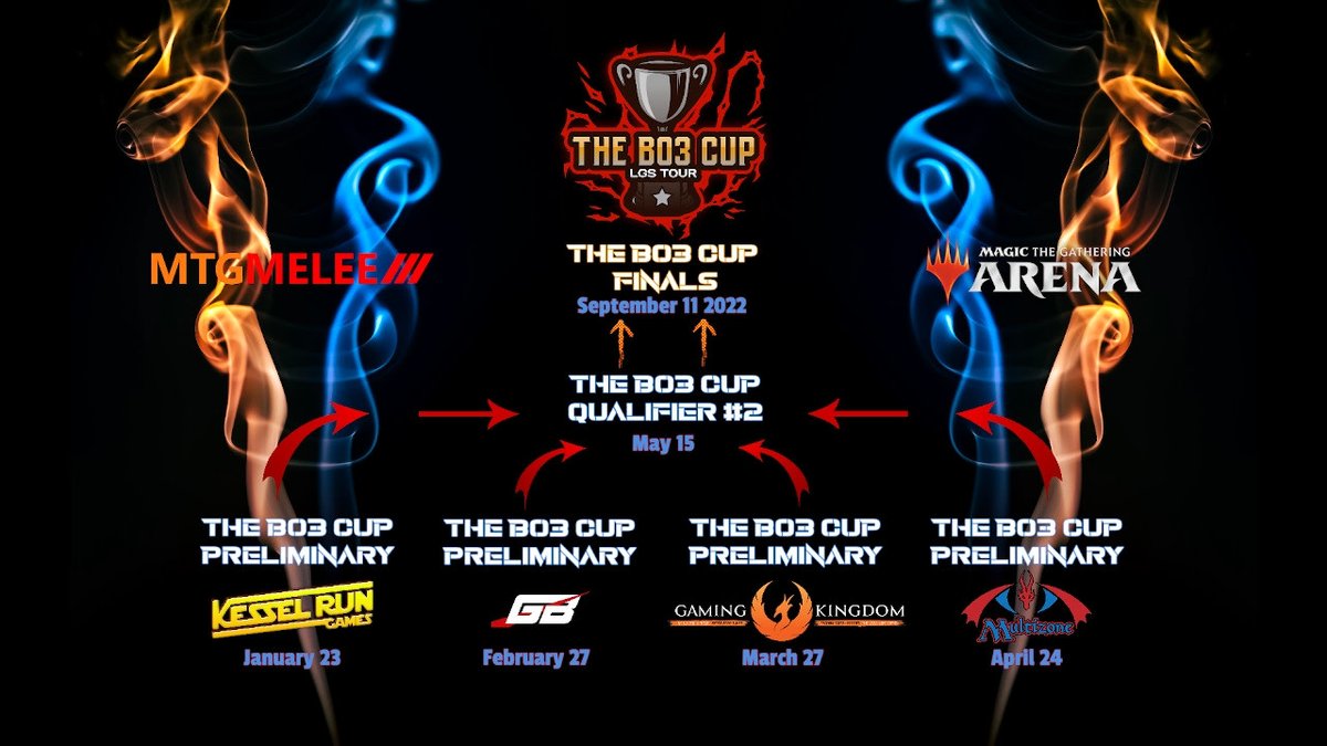 📢 The #BO3Cup Preliminary starts in a little over 2 hours!!

The Road to the BO3Cup Finals 🏆 starts here!!

✍️ mtgmelee.com/Organization/V… 👀totaljankgames.ca

<a href="/SweetNSaltT/">SweetNSaltT</a> <a href="/kiltguycdn/">Kilt Guy Canada</a> will be joining me in the booth to bring you the action!

🎙️ twitch.tv/Total_Jank_Gam…