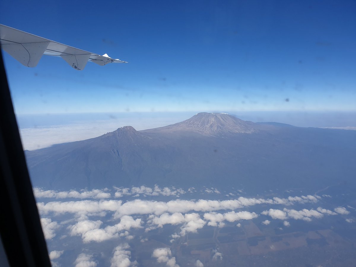 #kilimanjaro 
Kilimanjaro seen from inside the plane... Before Covid