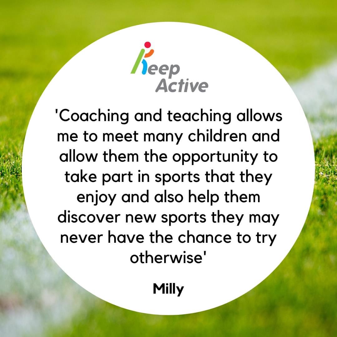 KeepActiveNE's tweet image. Becoming a coach and working with young people opens up a world of sporting opportunity to the next generation. Get involved and check out our training opportunities here -  keepactive.org.uk/training-oppor…