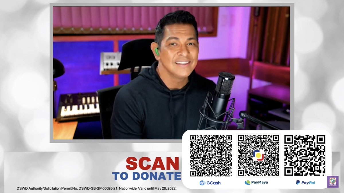 ASAPOfficial's tweet image. Maki-sing along with Mr. Pure Energy! Sama-sama tayong magtulungan ASAP homies! 🥰😍

#TulongKapamilya
#AnditoTayoParaSaIsatIsa
#ByRequestGaryV

DSWD Authority/Solicitation Permit No. DSWD-SB-SP-00026-21, Nationwide. Valid until May 28, 2022.