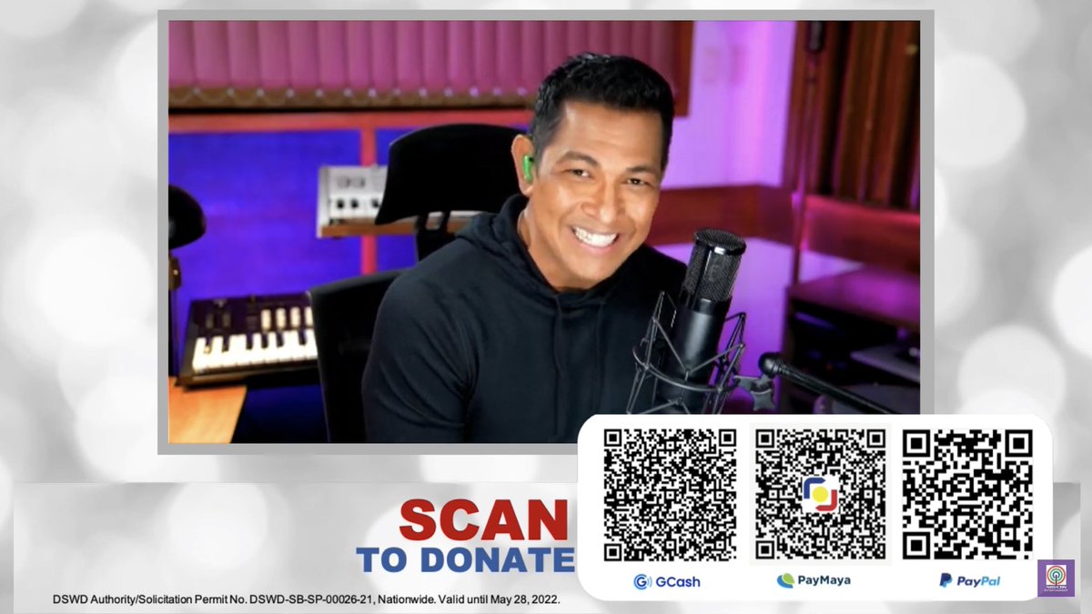 ASAPOfficial's tweet image. Maki-sing along with Mr. Pure Energy! Sama-sama tayong magtulungan ASAP homies! 🥰😍

#TulongKapamilya
#AnditoTayoParaSaIsatIsa
#ByRequestGaryV

DSWD Authority/Solicitation Permit No. DSWD-SB-SP-00026-21, Nationwide. Valid until May 28, 2022.