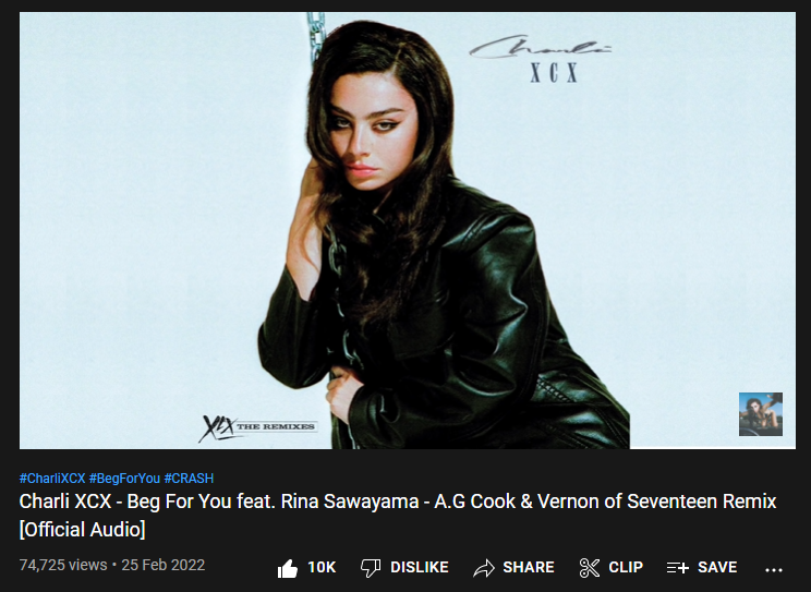 svtyoutube_'s tweet photo. 📊#SVT_Goals
74K views and 10K likes achieved! We have a long way to go carats, please keep streaming Beg For You Remix on YouTube!
🎯500K views and 100K likes
▶️https://t.co/hAL0BVnOyc
@pledis_17 @charli_xcx @rinasawayama @agcook404 https://t.co/pN02X3t2Fl