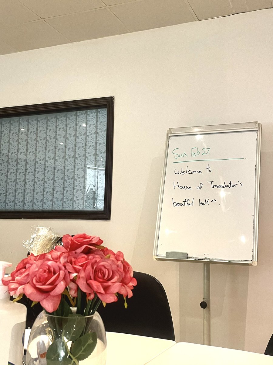 Reem 🎓🦋🌐 ريم الشبرُمي (@cureemte) on Twitter photo شكرًا مكتب صالح آل عمر للترجمة <a href="/SACTranslation/">مكتب آل عمر للترجمة</a> على ضيافتكم الرائعة🤍
وشكرًا أ. عبدالله <a href="/mAwAd20/">ϟ Abdullah Mawad Nazir</a> على المعلومات القيّمة التي سردتها لنا بلا كلل 🙏
حابّة فقط اعقّب على كلام أ. صالح @SalehSOmar لما قلت "سوق الترجمة الآن أفضل من قبل"
ما كان هالشيء بيحصل لولا جهودكم والمترجمين قبلنا👏🏻 شكرًا مكتب صالح آل عمر للترجمة <a href="/SACTranslation/">مكتب آل عمر للترجمة</a> على ضيافتكم الرائعة🤍
وشكرًا أ. عبدالله <a href="/mAwAd20/">ϟ Abdullah Mawad Nazir</a> على المعلومات القيّمة التي سردتها لنا بلا كلل 🙏
حابّة فقط اعقّب على كلام أ. صالح @SalehSOmar لما قلت "سوق الترجمة الآن أفضل من قبل"
ما كان هالشيء بيحصل لولا جهودكم والمترجمين قبلنا👏🏻