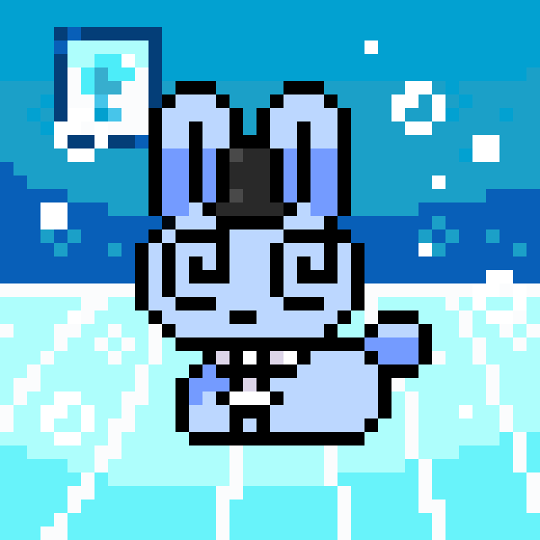 ESMA_NFT's tweet photo. Well... I see you like the color blue!🟦🐇(sorry for not posting yesterday... i broke my tibia and had to have surgery...🏥) #nft #nftart #art #colletible #opensea #polygon https://t.co/xP40yksXZO