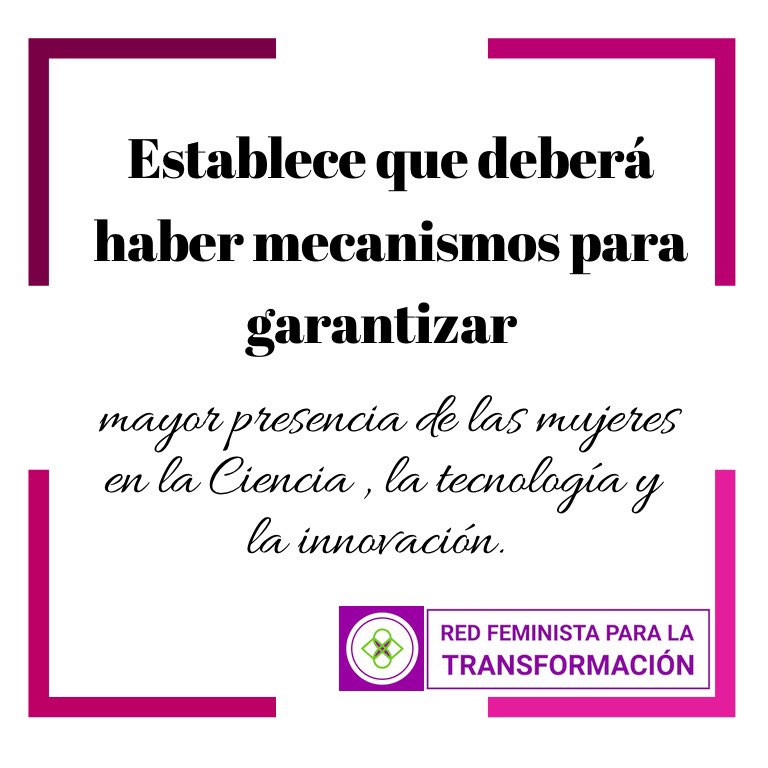 RedFeministaT's tweet photo. 🟣 Incorporar la perspectiva de género en materia de salud sexual, reproductiva y de Cánceres. 
🟣 Garantizar mayor presencia de mujeres en Ciencia, Tecnología e Innovación. 
🟣 Garantizar formación de la Fuerza Naval en Perspectiva de Género. https://t.co/iXtD7OuEJ3