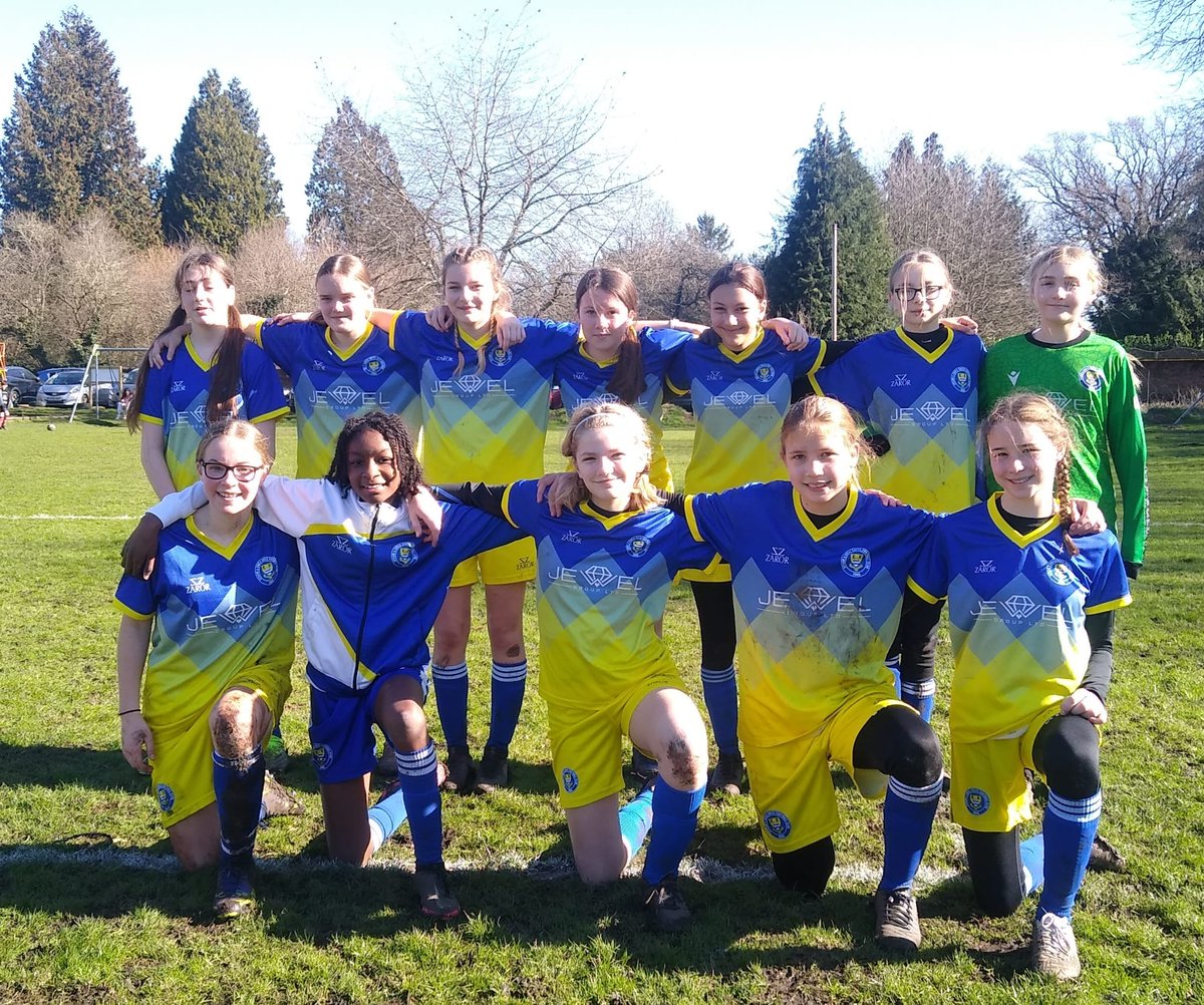 EpsomColtsGirls's tweet photo. Played in our away kit today, and realised the similarity to the Ukrainian colours. A poignant reminder how fortunate we are that our children can play without danger and fear, we won but it pales into insignificance vs what's happening elsewhere in the world. #WeStandWithUkraine https://t.co/T8r047G31t