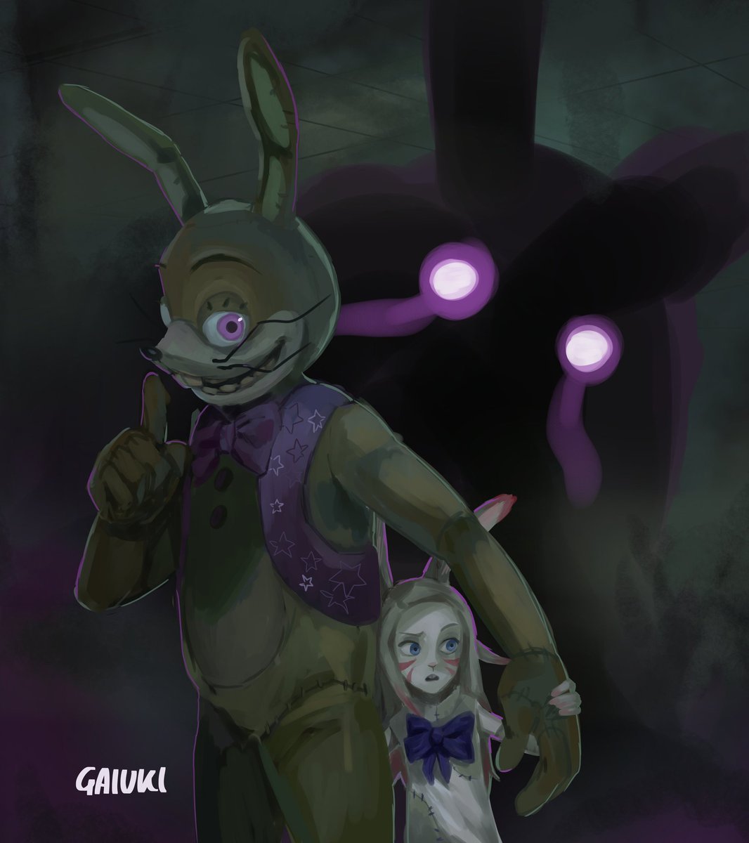 Gaiuki-COMMISSIONS OPEN on X: wip fanart of glitchtrap and vanny #FNAF #fnafsecuritybreach / X