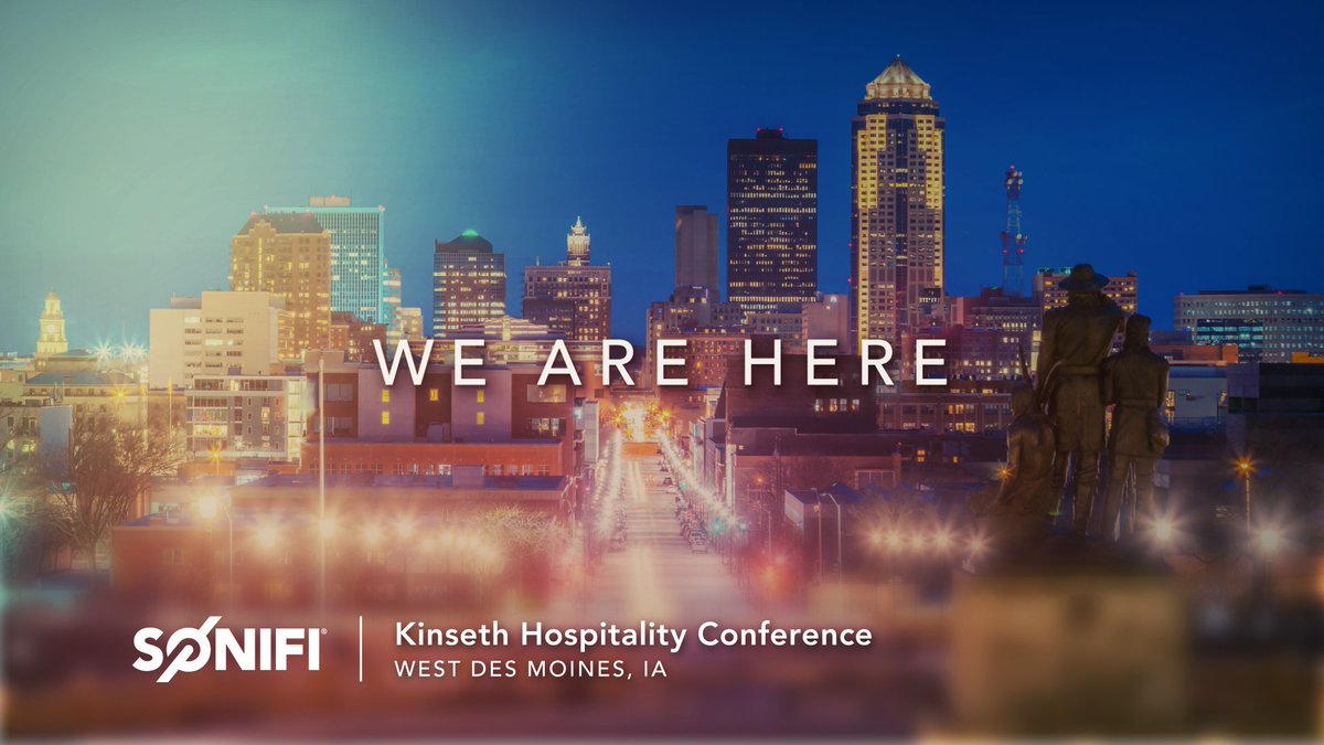 <a href="/SONIFIsolutions/">SONIFI Solutions</a> is in West Des Moines, IA for the Kinseth Hospitality Conference! If you're in the area, make sure to stop by and say hello to our very own Katie Roth &amp; Dylan Brynjulson.