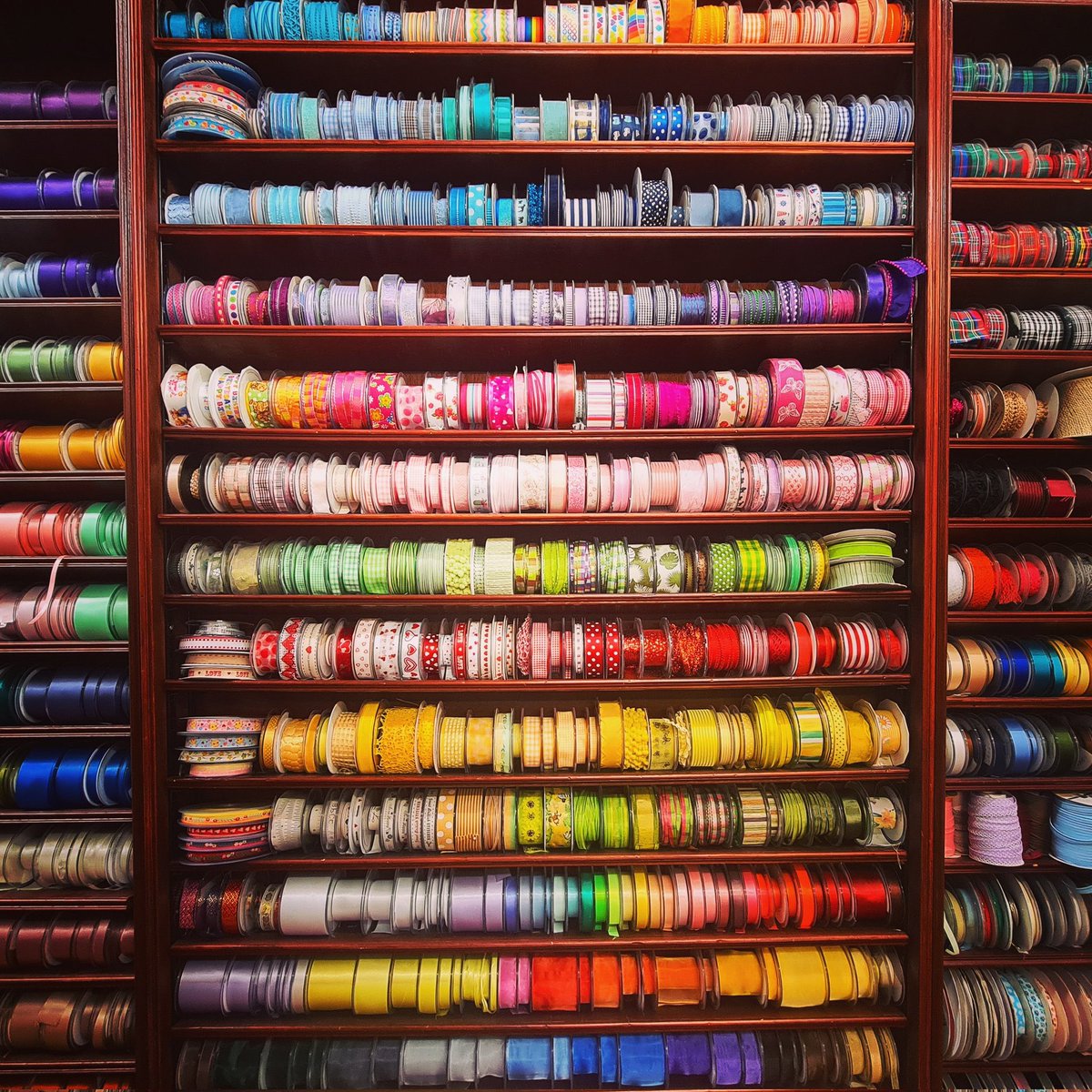 The exquisite aesthetics of haberdashery shops. 😍🤩😃🧵🧶
 #ribbon #creative <a href="/CumbernauldAcad/">Cumbernauld Academy</a>