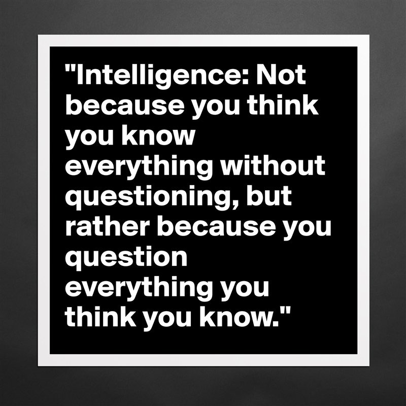 JamesMelville's tweet photo. Question everything. https://t.co/BE6uflztTI