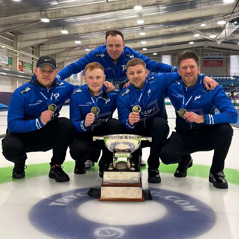 TeamPaterson1's tweet photo. SCOTTISH CHAMPIONS 2022 🏆

A very good final performance, resulted in a win over Team Whyte. 

Feels strange not being guaranteed to represent Scotland at the World Championships, but it doesn’t take anything away from winning the most important title in Scottish Curling! https://t.co/gj7Ipbj3Qv