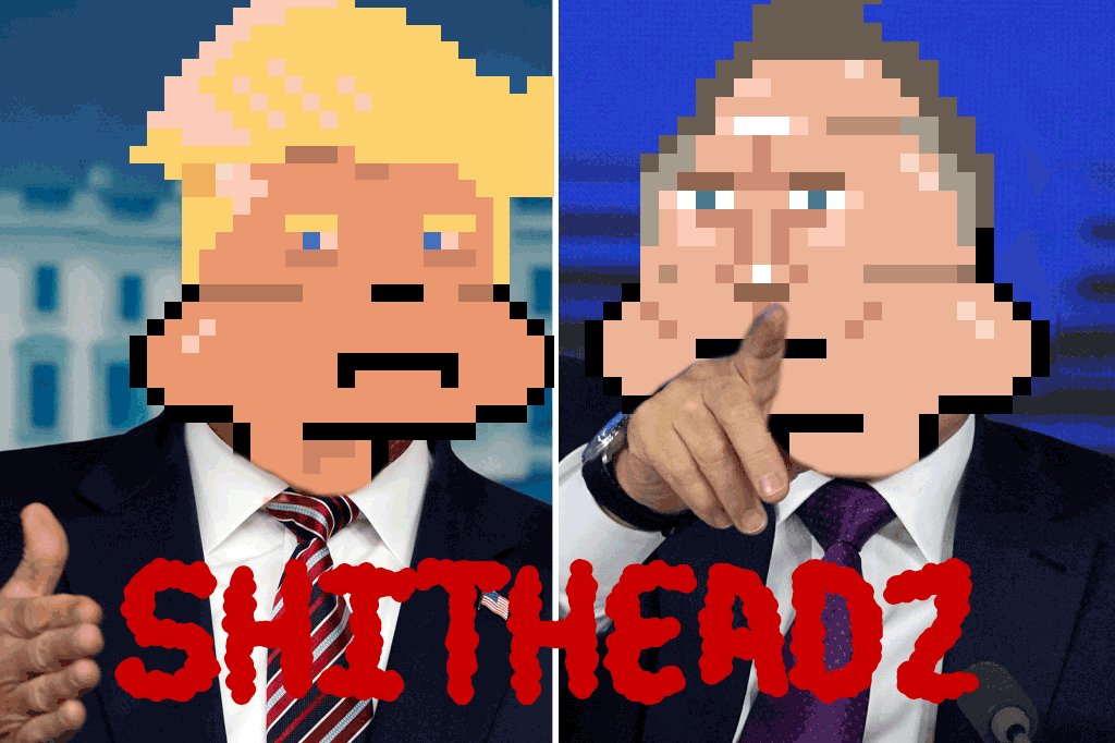 shitheadzNFT's tweet photo. @nypost A Match made in hell ! #donalddump #ValdimirPoopin #putin #lowart #degenart #shart @shitheadzNFT https://t.co/hXZzZOsRE8