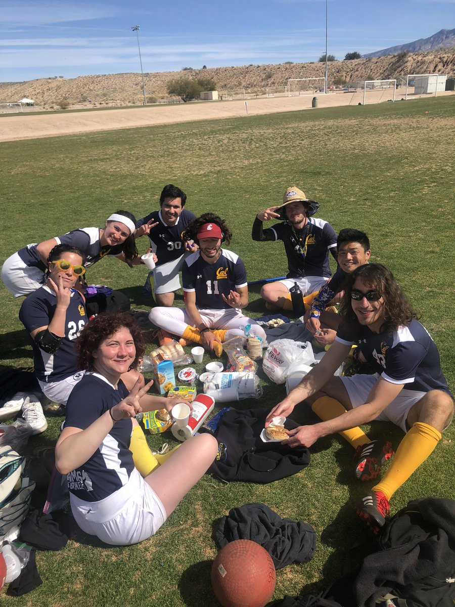 Cal_Quidditch's tweet photo. Your Cal Quidditch Golden Bears are headed to the Western Regional Championship match!

Here we come, @UCLAQuidditch https://t.co/u9UyymPVm8