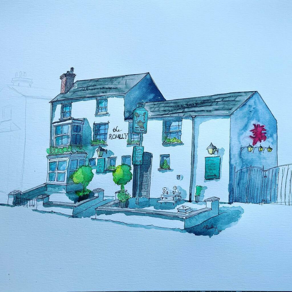 BlueDoor_Studio's tweet photo. Our local. #inkandwash #ilovesthediff #itsbrainsyouwant https://t.co/OZKeyTLjBo https://t.co/CyKFXwbgVk