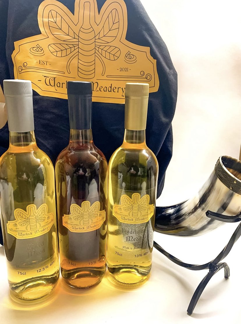MeaderyWarlock's tweet photo. @TheoPaphitis We’re fully stocked again!

Traditional and modern recipe meads made in the heart of Somerset.

An email from HMRC last week issuing a new licence means exciting things and new products are on the horizon!

How many people in #SBS have tried mead before? https://t.co/lTIEwvPVYx
