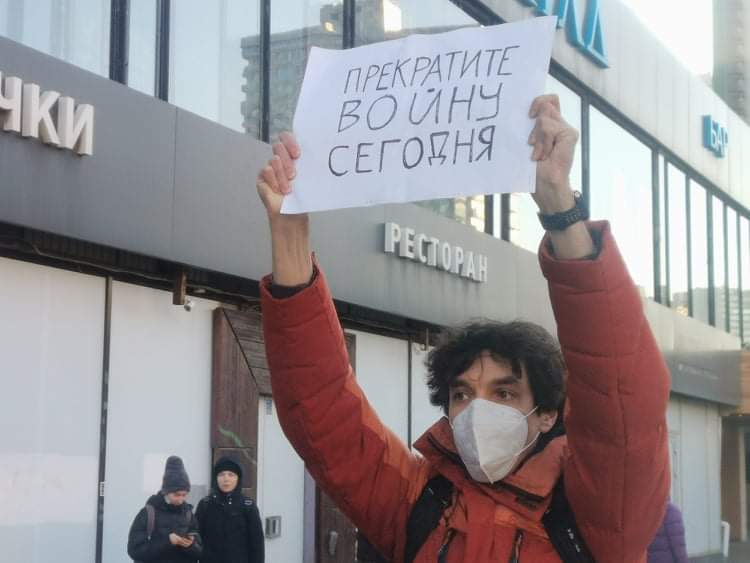 Propaganda is a very strong force. Nevertheless, people in Moscow are divided.  It has been a privilege being a part of a considerable crowd today, even though many participants, myself included, were arrested minutes later.