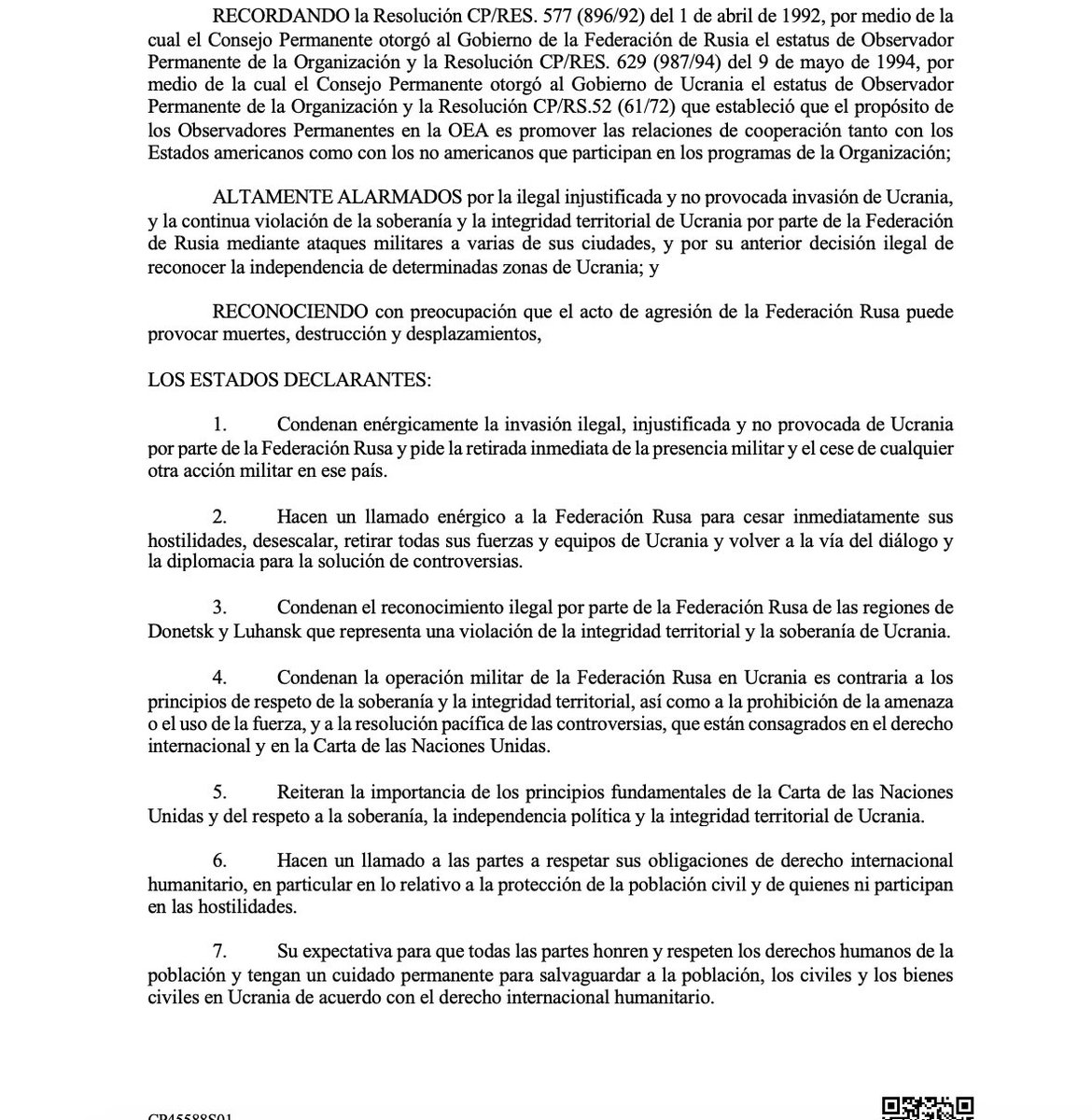 OEA_oficial's tweet photo. Uruguay 🇺🇾 se suma a la declaración “La situación en Ucrania”
https://t.co/jSB56uAyOa https://t.co/LuqupON9o0