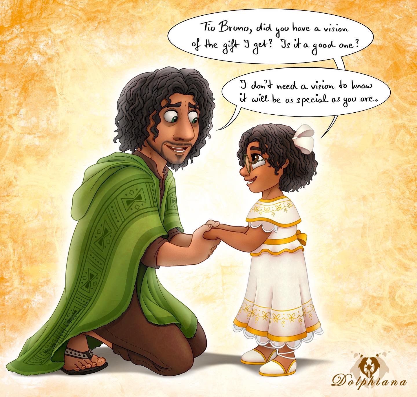 Dolphiana on X: A cute moment between Bruno and little Mirabel. 😊❤️  Encanto encantofanart brunomadrigal mirabelmadrigal  t.cozD47wuxdMt  X