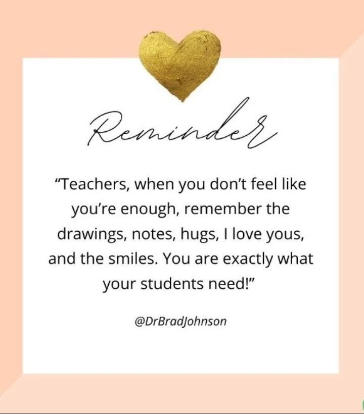 As you prepare for next week, remember you are enough!