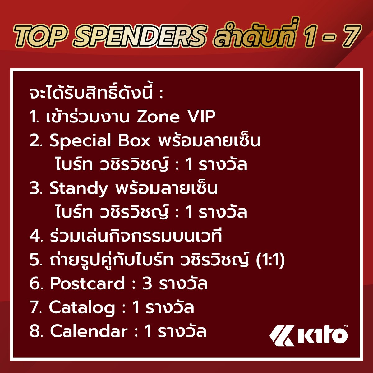 kitothailand's tweet photo. กิจกรรมเปิดตัวพรีเซนเตอร์คนใหม่ "ไบร์ท วชิรวิชญ์"
มากับคอนเซ็ปต์ "คู่ที่ใช่ คู่ไบร์ท คู่กีโต้"
โดยร่วมสนุกเข้างาน Event Zone VIP สำหรับ 27 TOP SPENDERS

ดูรายละเอียดเพิ่มเติมได้ที่
>> https://t.co/8aL6uXLNxL

#KitoxBright
#คู่ที่ใช่คู่ไบร์ทคู่กีโต้
#bbrightvc https://t.co/f0KyTvmeB7