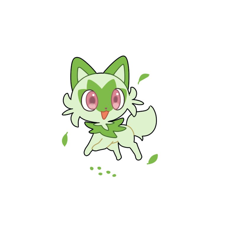 ニャオハ「ニャオハちゃん🍃 」|だいふくのイラスト