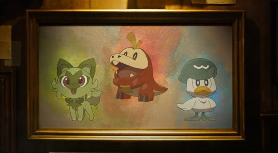 Acsumusca's tweet photo. Nuovi starter, nuova regione (🇪🇸), nuovi nomi.
🌿Sprigatito
🔥Fuecoco
🌊Quaxly 
#PokemonDay #PokemonScarlet #PokemonViolet #PokemonScarlatto #PokemonVioletto #PokemonPresents #PokemonScarletViolet https://t.co/QGhLtD1Brp