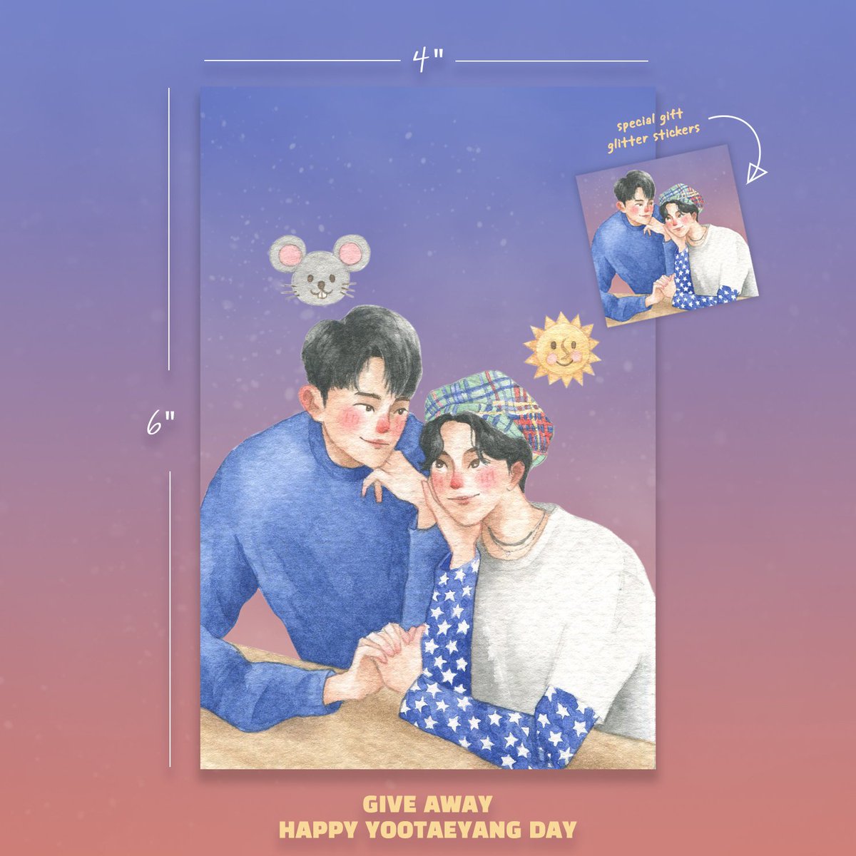 beyondtoday_'s tweet photo. 𝑮𝑰𝑽𝑬 𝑨𝑾𝑨𝒀 🎂 𝒀𝑶𝑶𝑻𝑨𝑬𝒀𝑨𝑵𝑮 𝑫𝑨𝒀
-- • 𝑹𝑶𝑻𝑨𝑬 𝑷𝑶𝑺𝑻𝑪𝑨𝑹𝑫
& 𝑮𝑳𝑰𝑻𝑻𝑬𝑹 𝑺𝑻𝑰𝑪𝑲𝑬𝑹 • --
🌻 มีค่าเดินทางน้อง 20.-
🌻 ใครอยากแลก 𝑫𝑴 มานะคะ
🌻 https://t.co/UtK7FD0EBz
-- ปิดฟอร์ม 28/02 : 20.00 น. --
#유태양 #YOOTAEYANG
#HAPPYYOOTAEYANGDAY https://t.co/l5PxIpgcZC