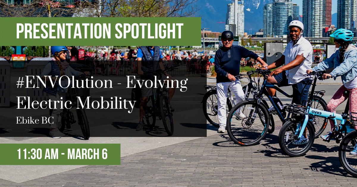 BCBikeShow's tweet image. #ENVOlution - Learn more about ENVO and what makes them special at this presentation at the Cycle Stage!

Happening at the BC Bike Show - 11:30 AM, March 6. 

Get your tickets today: ow.ly/e4CZ50I4Tqs