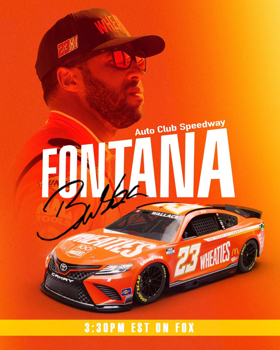 Time to go to work. 
<a href="/23XIRacing/">23XI Racing</a> I <a href="/wheaties/">Wheaties</a> | #TeamToyota