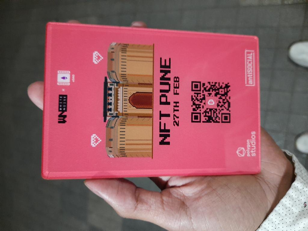 Siddhant8903's tweet photo. NFT Pune @whitenoise_nft &amp; @polygonstudios at antiSOCIAL, Pune.

#Metaverse #NFTs #NFTIndia #PolygonNetwork https://t.co/20PgyuRXCi