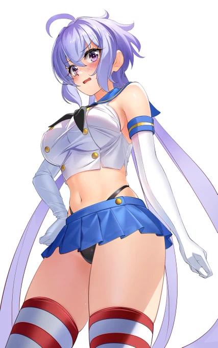 毎日お絵かき1600日目 
クリスちゃんに来てもらった( ˘ω˘ )
#シンフォギア 
#島風の服 