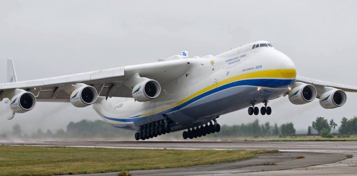 UkraineUpdates4's tweet image. The An-225 Mriya, one of the largest aircraft in the world, was destroyed at #Gostomel airport near #Kyiv.
#Ukraine