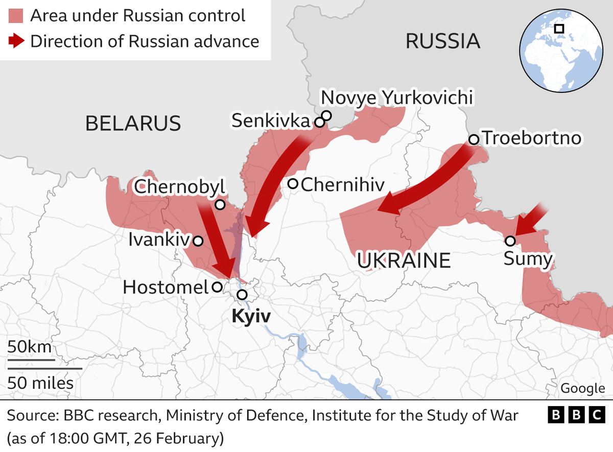 UkraineUpdates4's tweet image. Current #Ukraine invasion visualised: