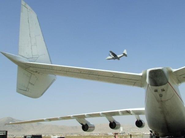 eideticeye's tweet photo. Apparently the AN-225 #mirya has been destroyed at #Hostomel. If true this is a catestrophe for heavy lift aviation. I had the chance to work with it about 15 years ago in Afghanistan, truly an amazing machine. https://t.co/zPE3KYwkID