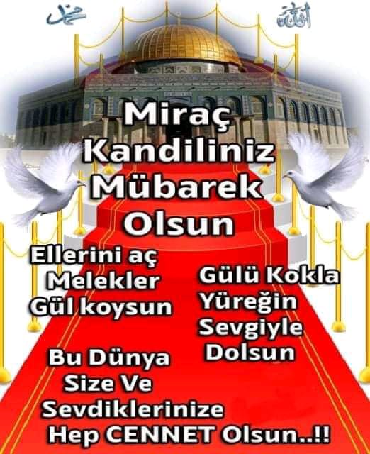 Miraç kandiliniz mübarek olsun