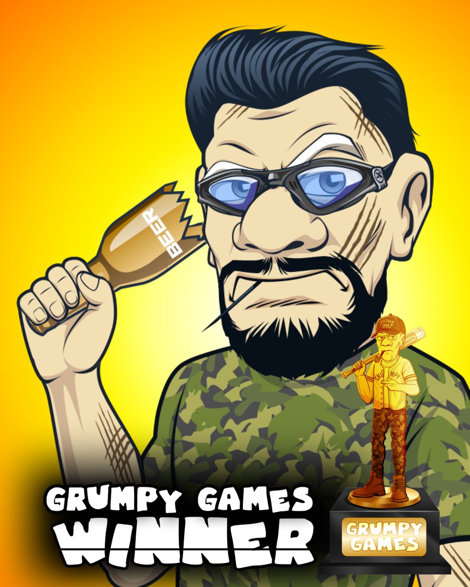 This weeks winner of #GrumpyGames has been chosen by the people!  And the winner is.... @Fvruk_isthename ⚔️ 

Congratulations on winning 1 SOL + 1x FREE Grumpy Grandpa's #NFT 🎉   

STAY GRUMPY! 👴

$SOL #Giveaway #SolanaNFTs
